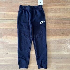 Boys Blue Nike Embroidered Logo Jogger Sweatpants Size 7 NWT